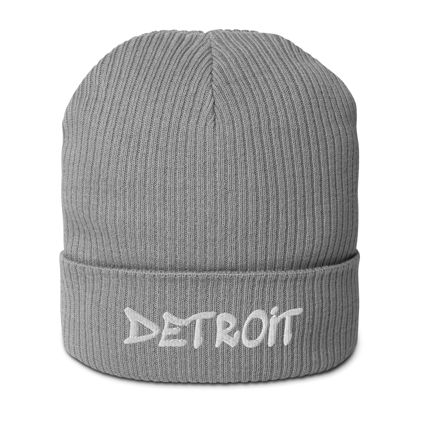 'Detroit' Organic Beanie (Tag Font)