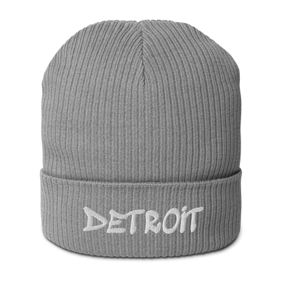 'Detroit' Organic Beanie (Tag Font)