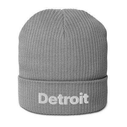 'Detroit' Organic Beanie (Small SUV Font)