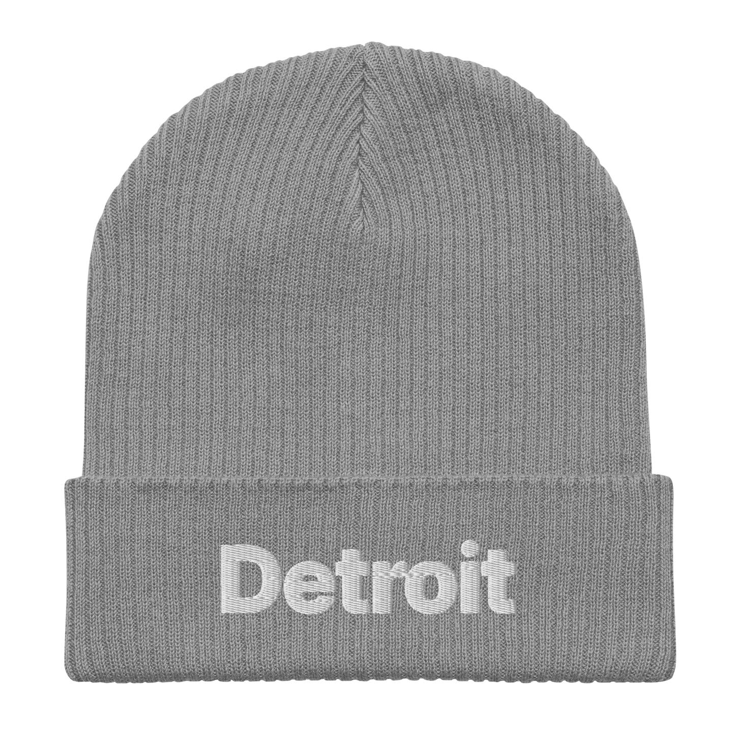 'Detroit' Organic Beanie (Small SUV Font)