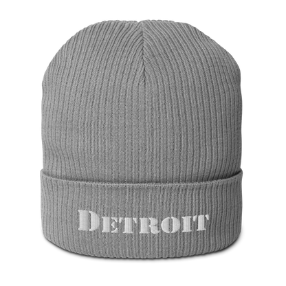 'Detroit' Organic Beanie (Army Font)