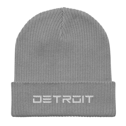 'Detroit' Organic Beanie (Electric Font)