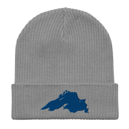 Lake Superior Organic Beanie | Blue