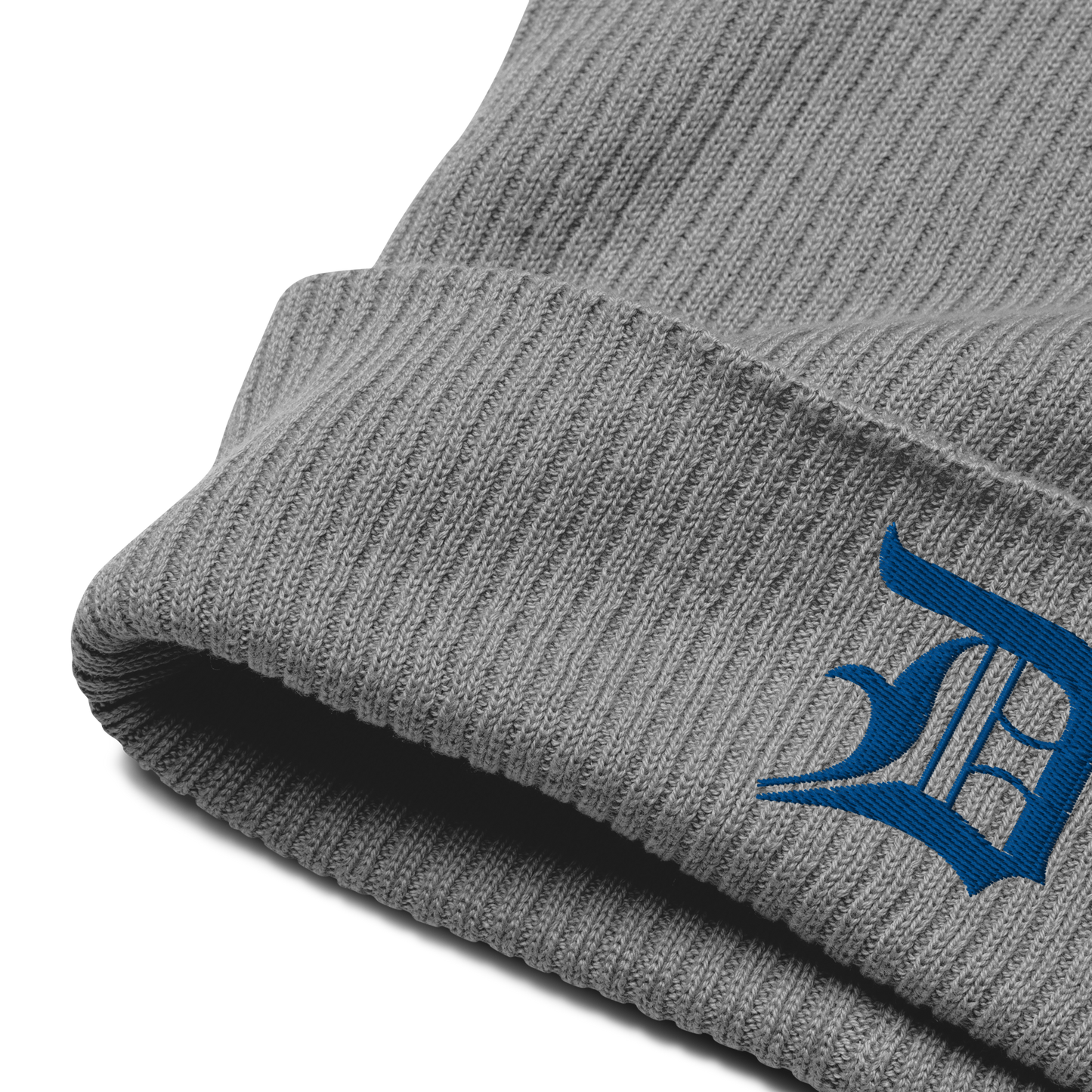 Detroit 'Old English D' Organic Beanie (Royal Blue)