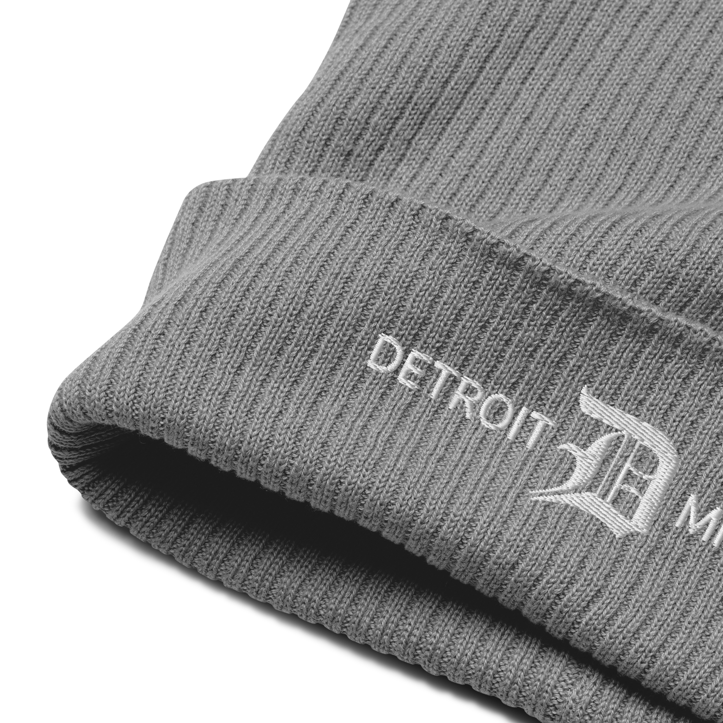 'Detroit Michigan' Organic Beanie (w/ Old English 'D')