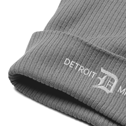 'Detroit Michigan' Organic Beanie (w/ Old English 'D')