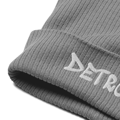 'Detroit' Organic Beanie (Tag Font)