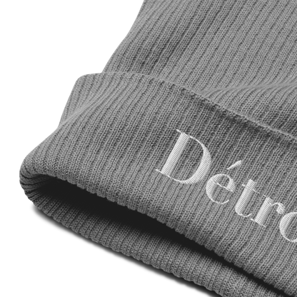 'Détroit' Organic Beanie (Didone Font)