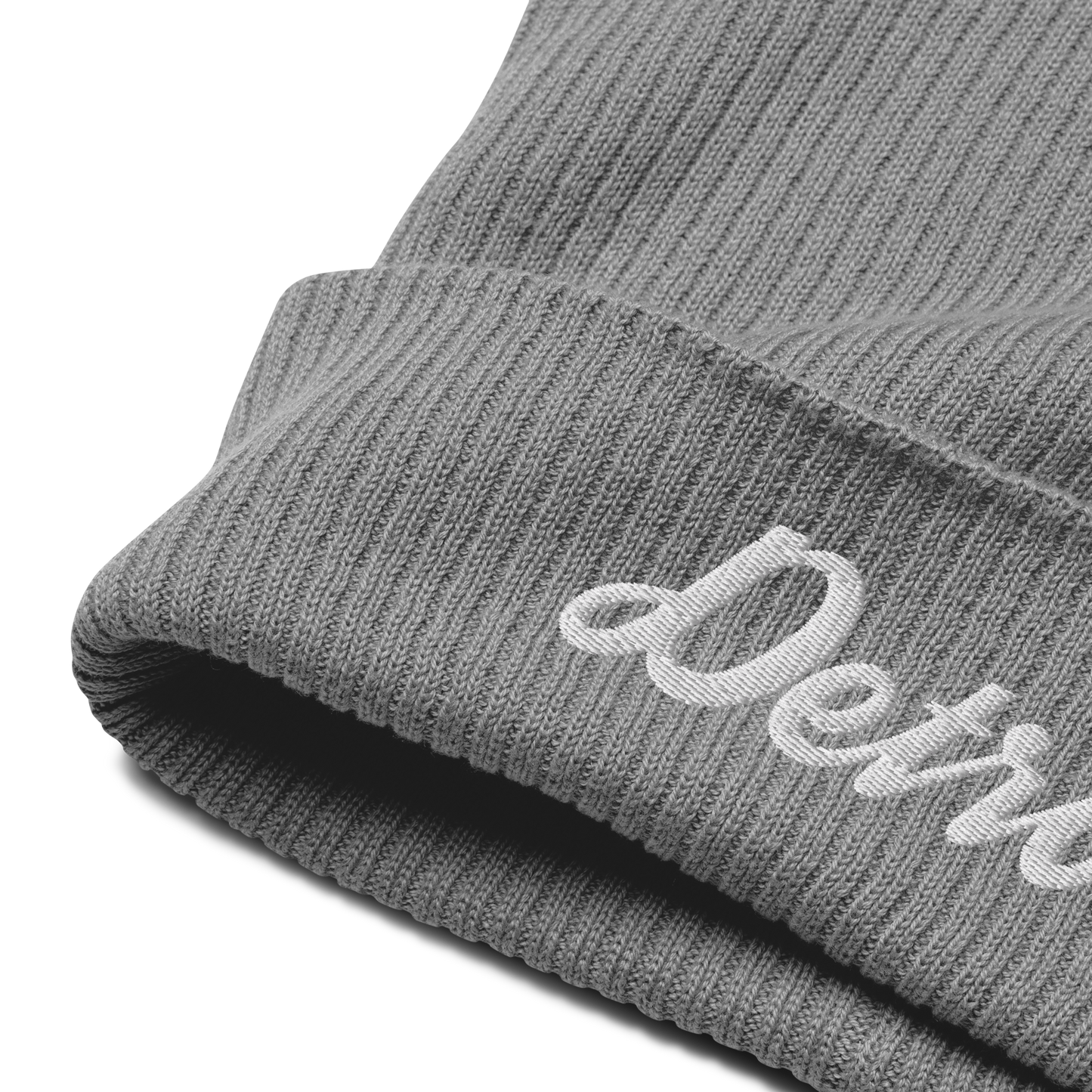 'Detroit' Organic Beanie (Script Font)