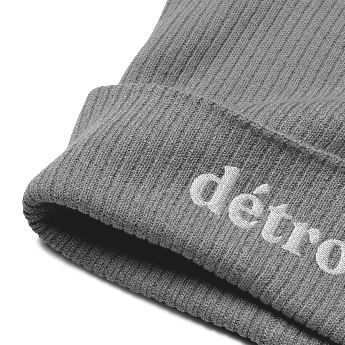 'Détroit' Organic Beanie (70s Serif Font)