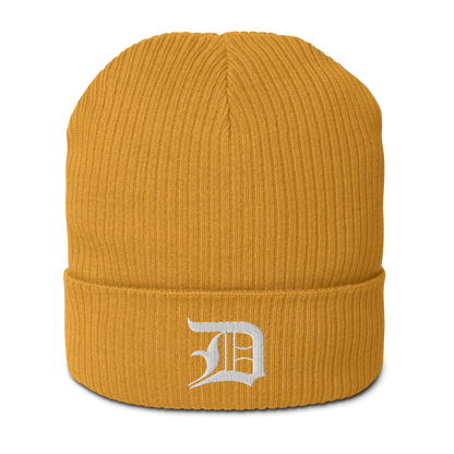 Detroit 'Old English D' Organic Beanie