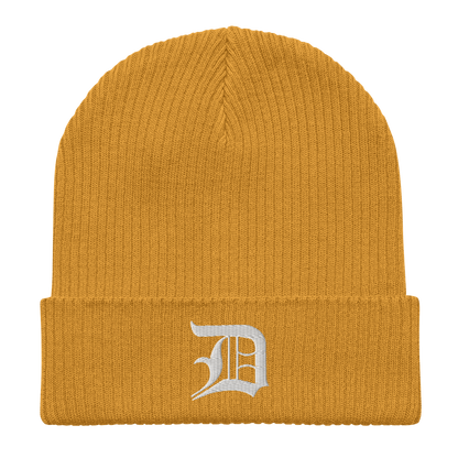 Detroit 'Old English D' Organic Beanie