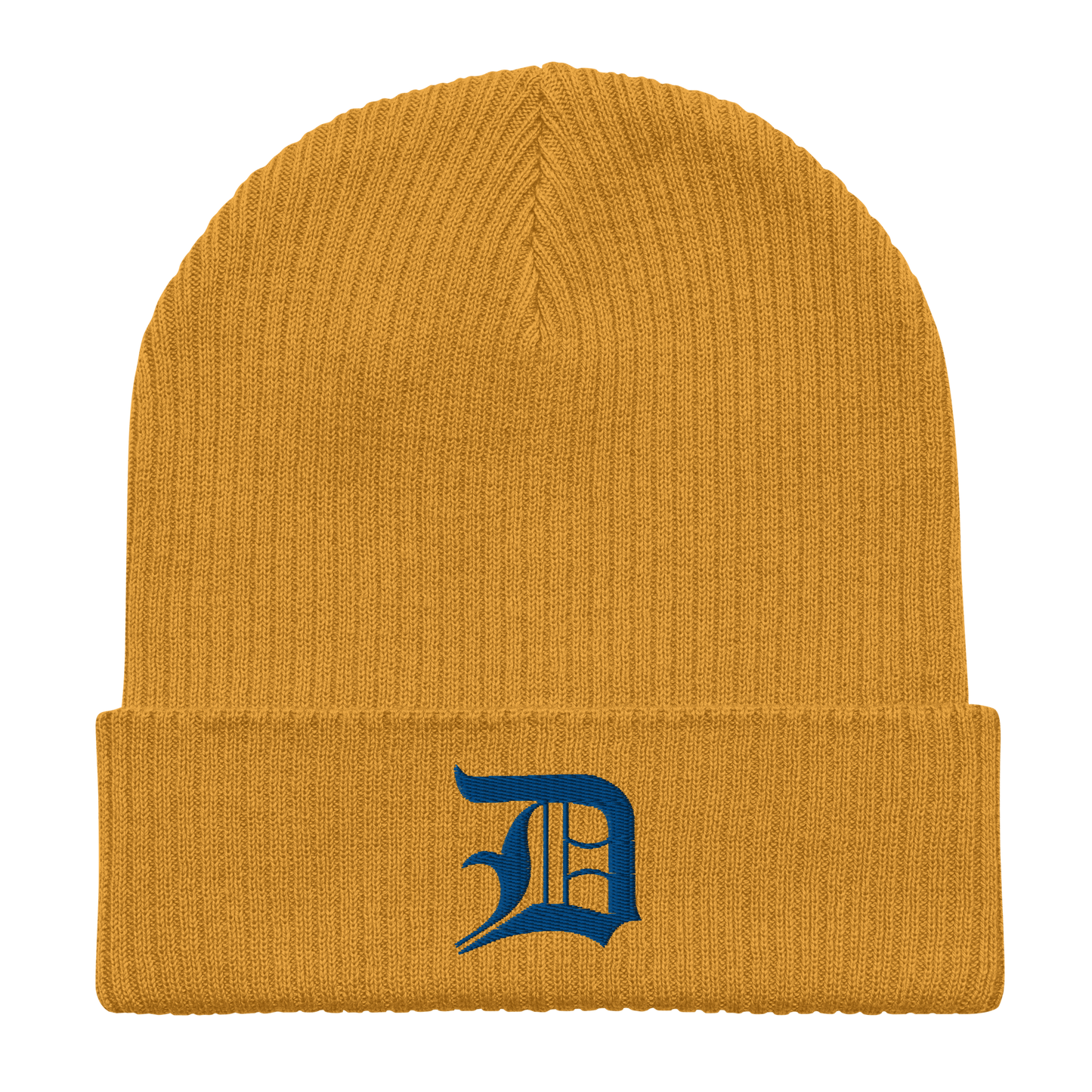 Detroit 'Old English D' Organic Beanie (Royal Blue)