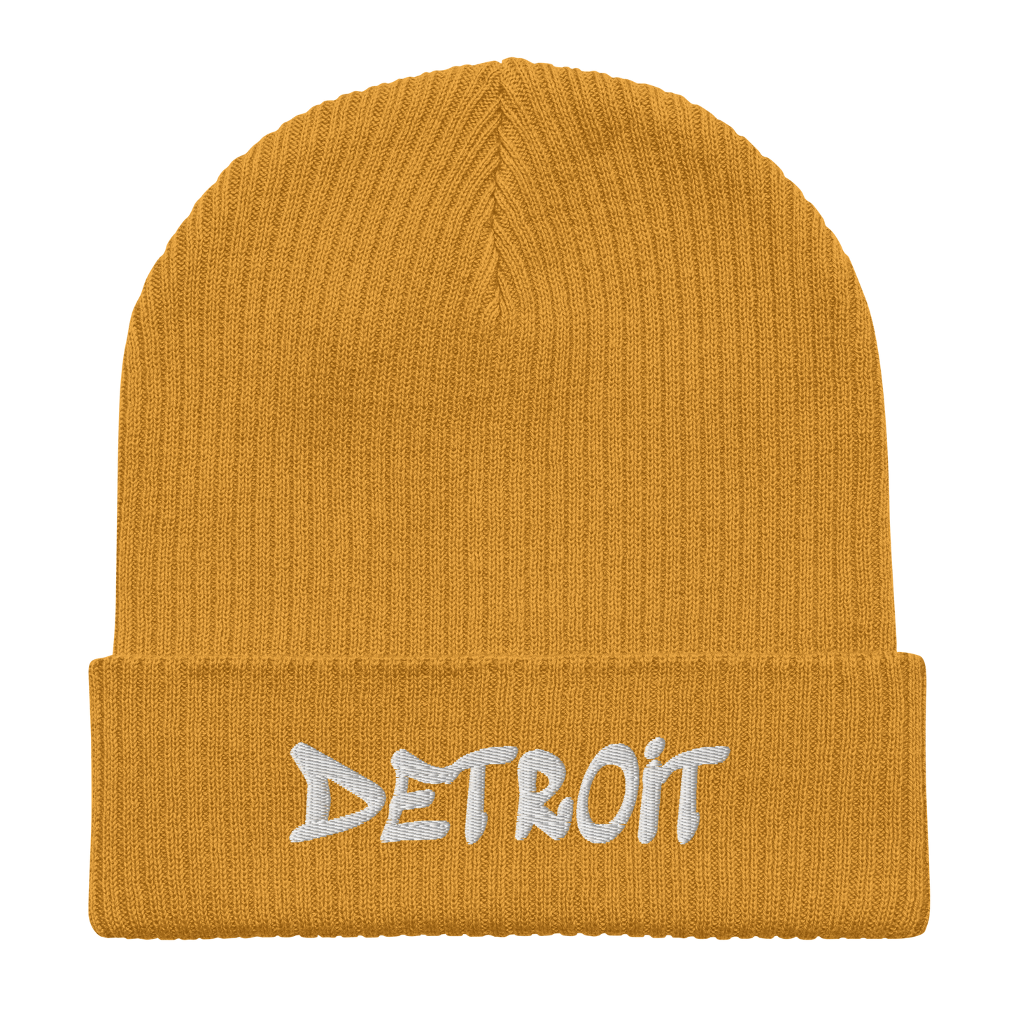 'Detroit' Organic Beanie (Tag Font)