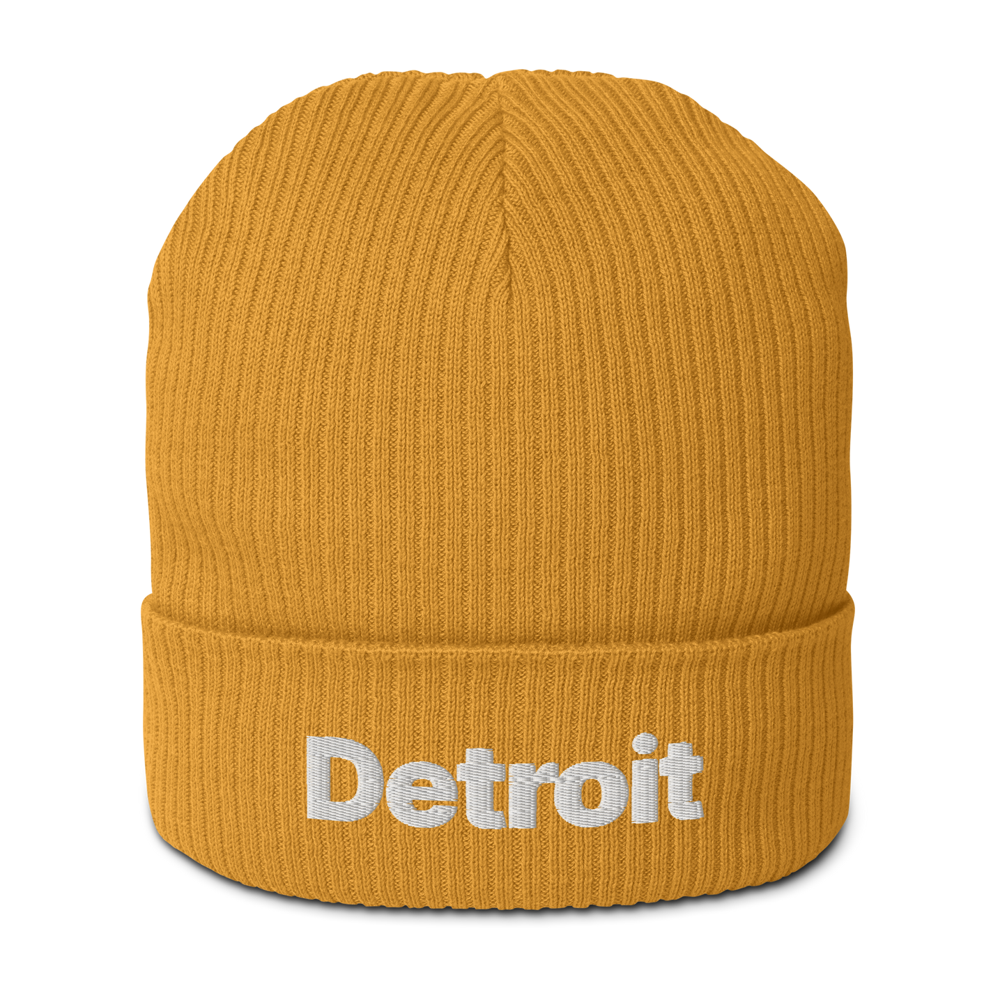 'Detroit' Organic Beanie (Small SUV Font)