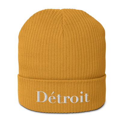 'Détroit' Organic Beanie (Didone Font)