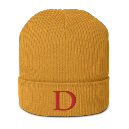 Detroit 'Old French D' Organic Beanie (Orange)