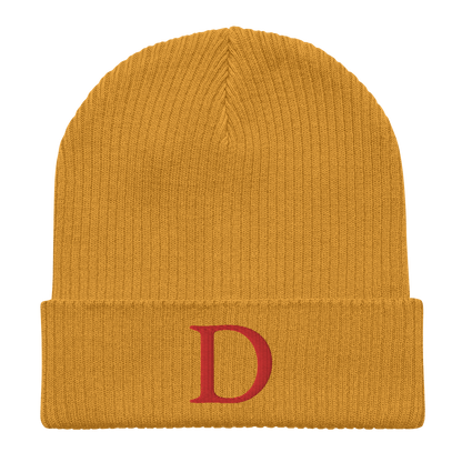 Detroit 'Old French D' Organic Beanie (Orange)