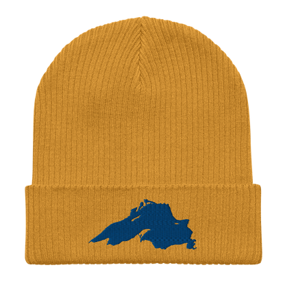 Lake Superior Organic Beanie | Blue