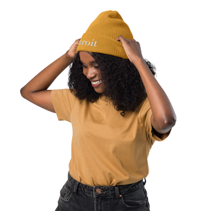 'Détroit' Organic Beanie (Didone Font)