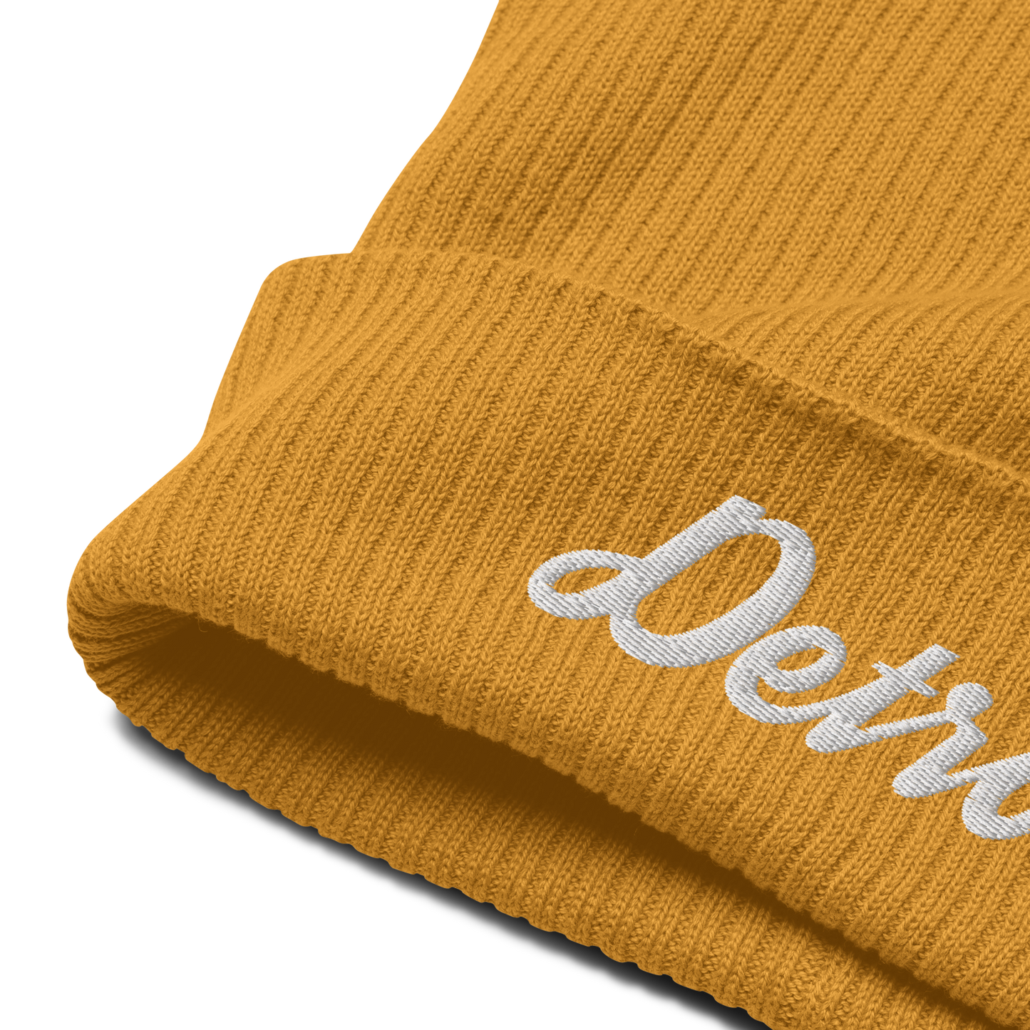 'Detroit' Organic Beanie (Script Font)