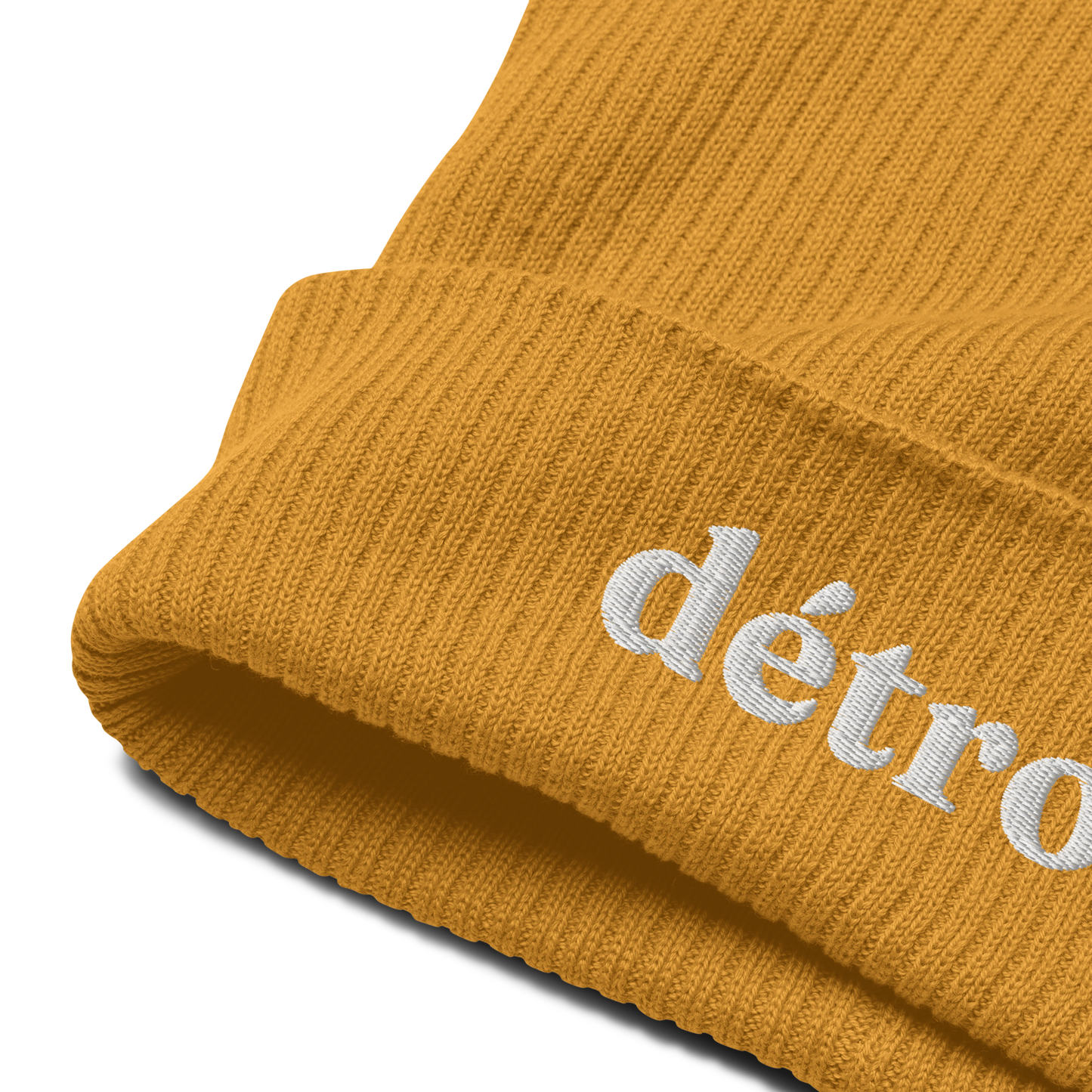 'Détroit' Organic Beanie (70s Serif Font)