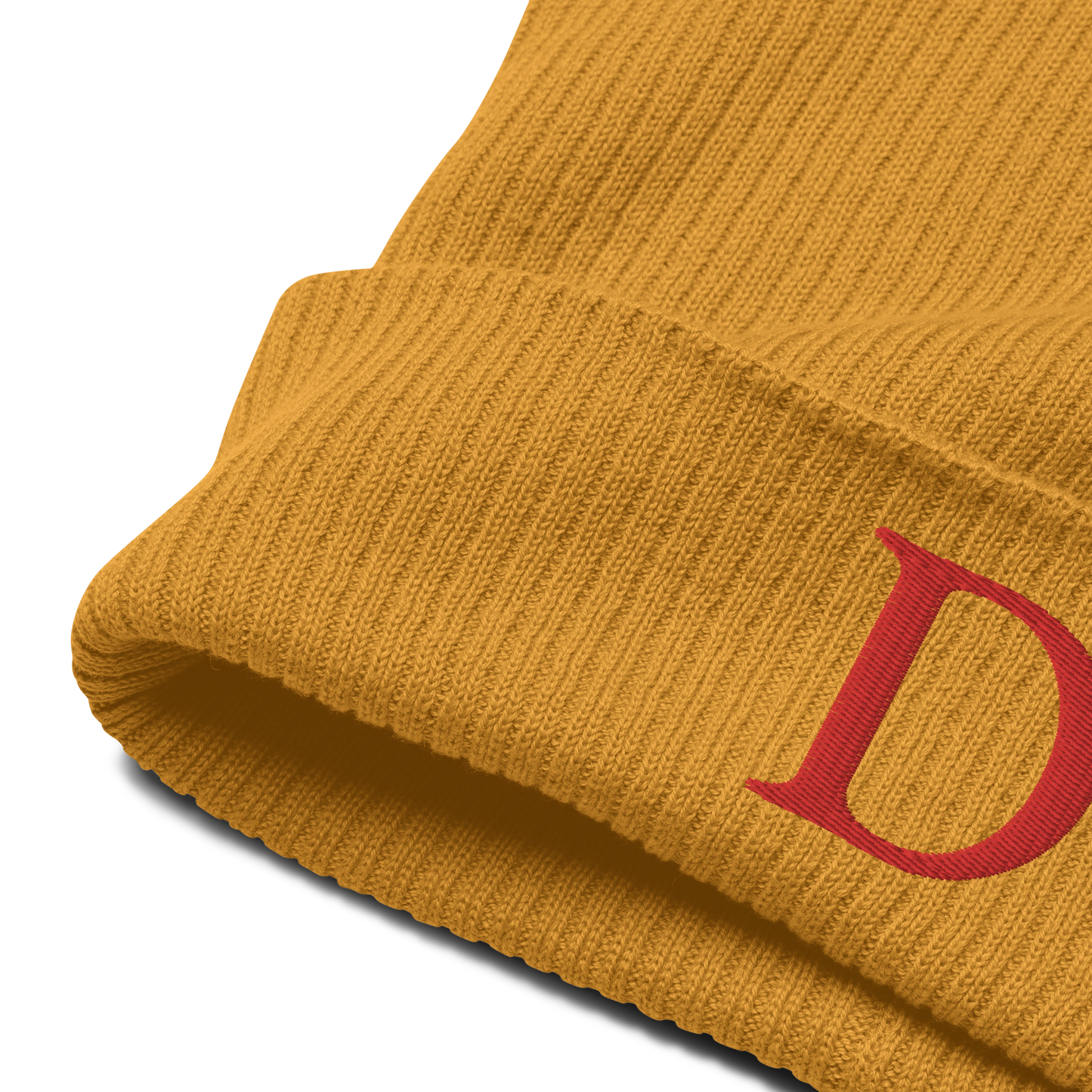 Detroit 'Old French D' Organic Beanie (Orange)