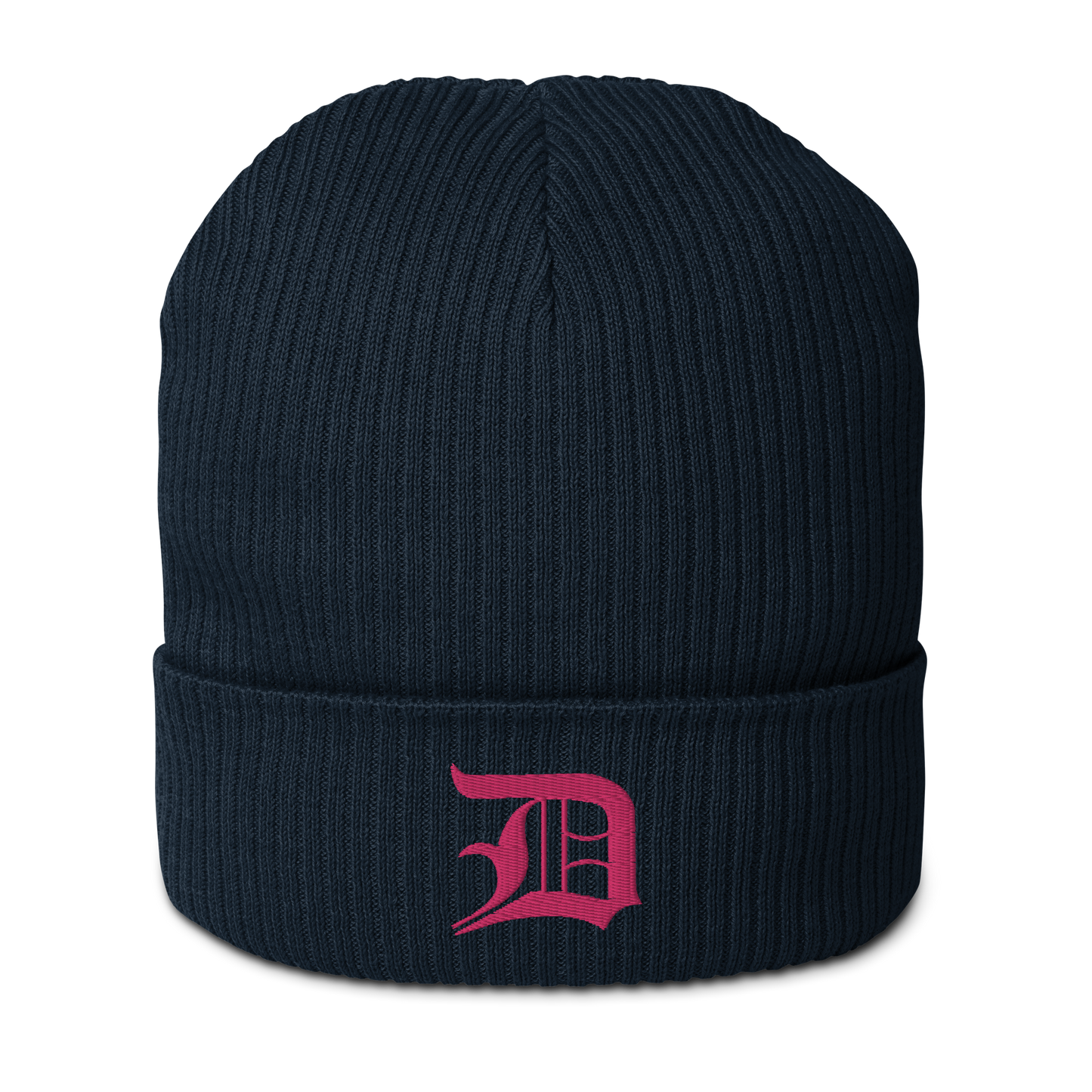 Detroit 'Old English D' Organic Beanie (Pink)