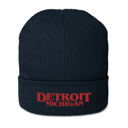 'Detroit Michigan' Organic Beanie (80s Teen Drama Parody)