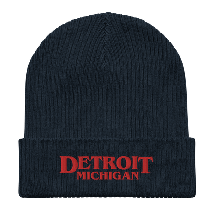 'Detroit Michigan' Organic Beanie (80s Teen Drama Parody)