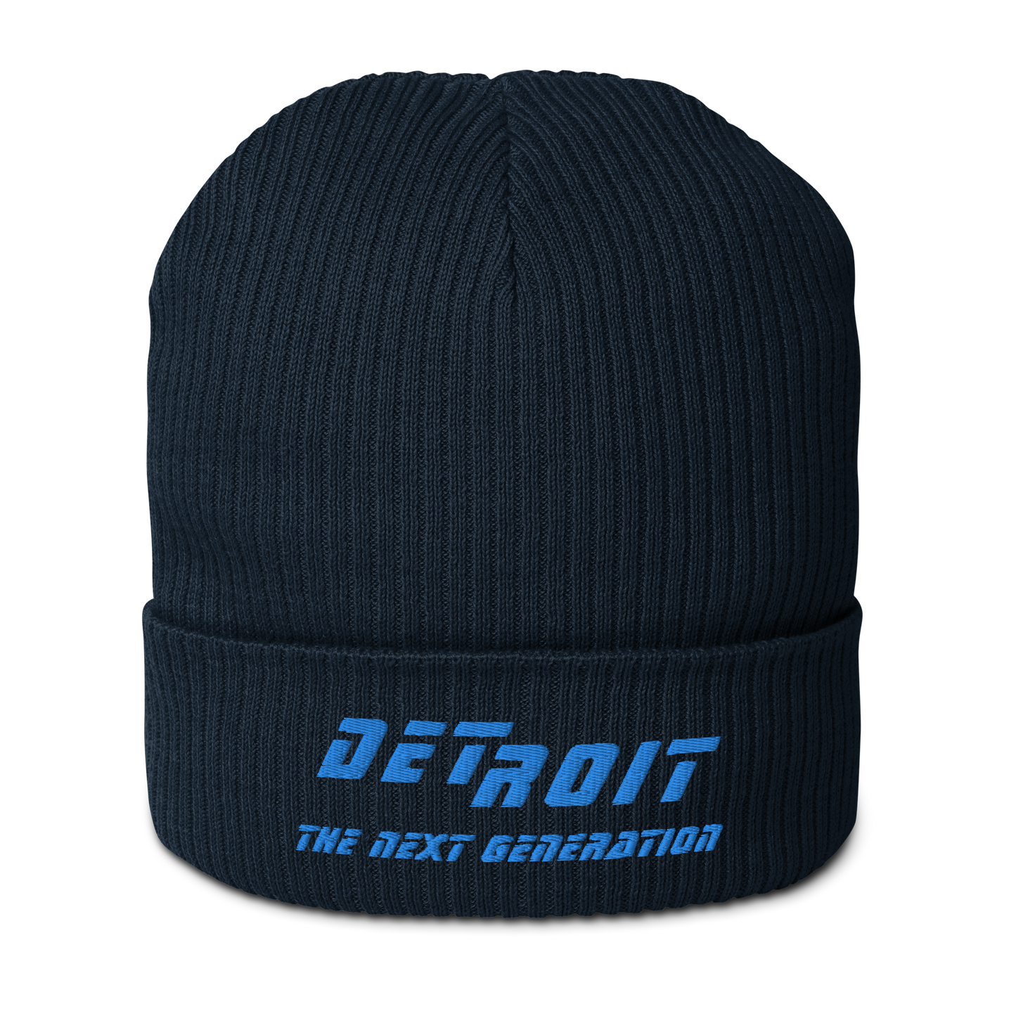 'Detroit The Next Generation' Organic Beanie (80s SciFi Parody)