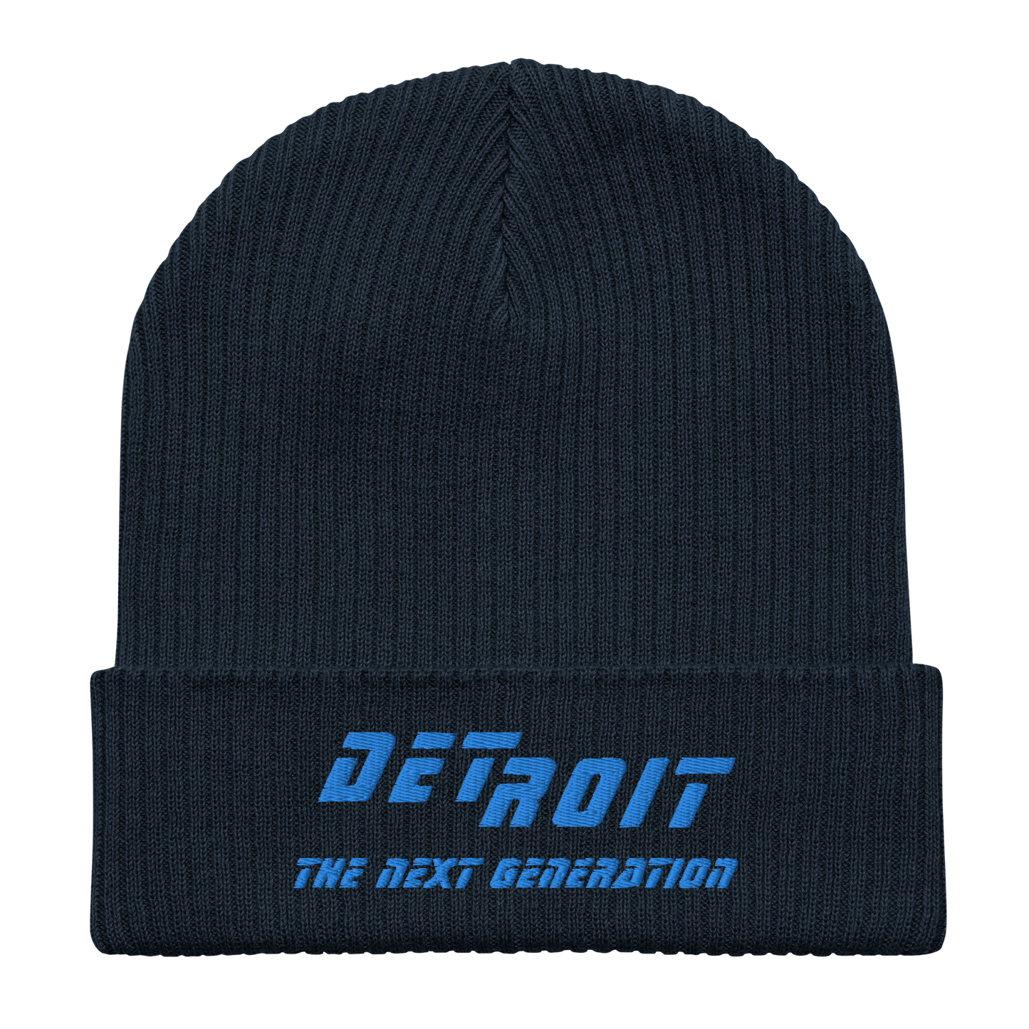 'Detroit The Next Generation' Organic Beanie (80s SciFi Parody)