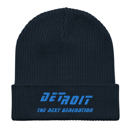 'Detroit The Next Generation' Organic Beanie (80s SciFi Parody)