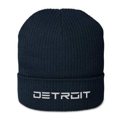 'Detroit' Organic Beanie (Electric Font)