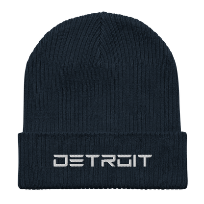 'Detroit' Organic Beanie (Electric Font)