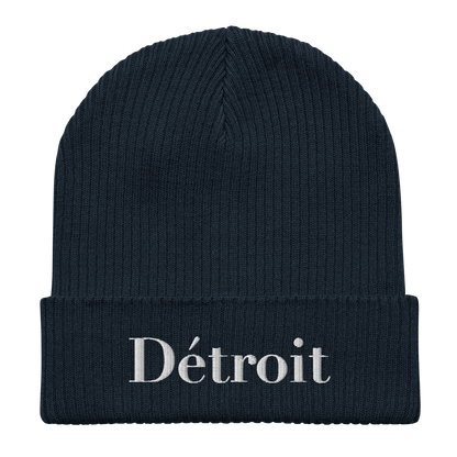 'Détroit' Organic Beanie (Didone Font)