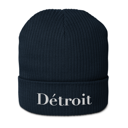 'Détroit' Organic Beanie (Didone Font)