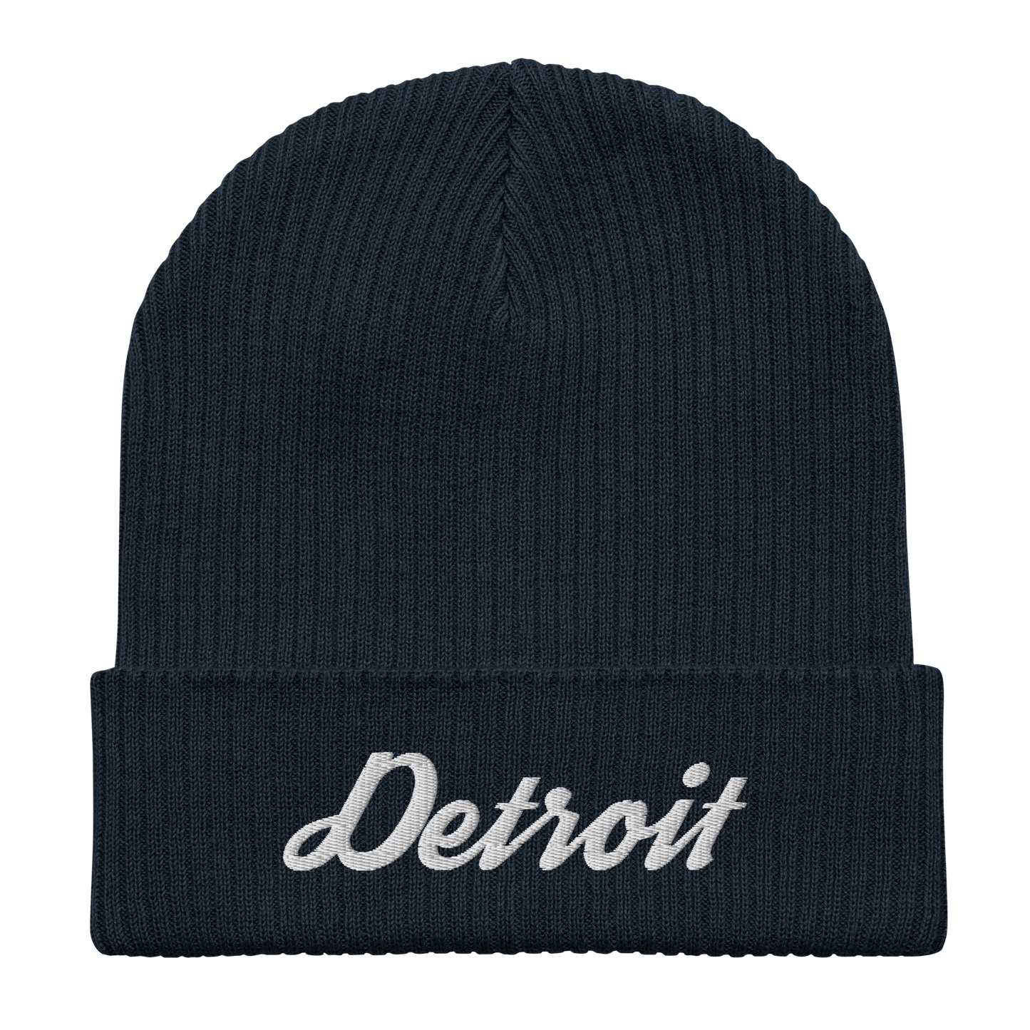 'Detroit' Organic Beanie (Script Font)