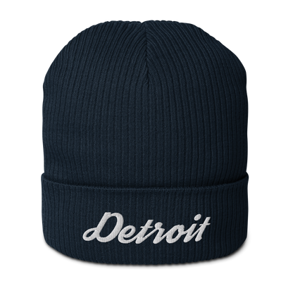 'Detroit' Organic Beanie (Script Font)