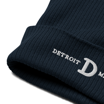 'Detroit Michigan' Organic Beanie (w/ Old French 'D')