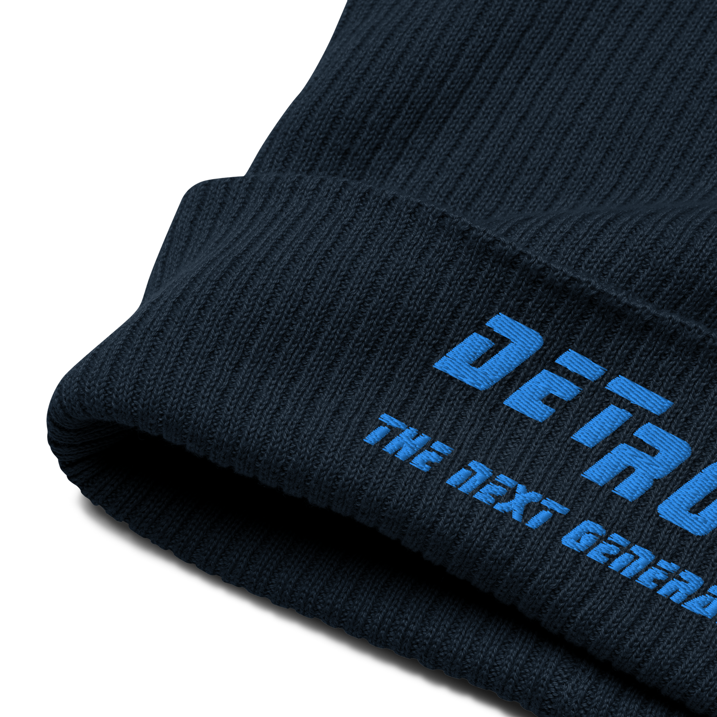 'Detroit The Next Generation' Organic Beanie (80s SciFi Parody)