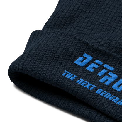 'Detroit The Next Generation' Organic Beanie (80s SciFi Parody)