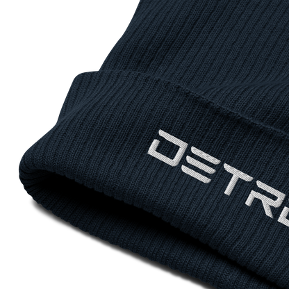 'Detroit' Organic Beanie (Electric Font)