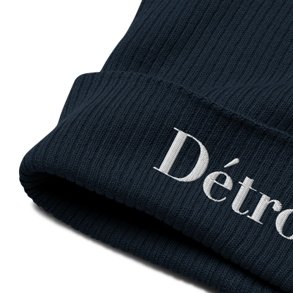 'Détroit' Organic Beanie (Didone Font)