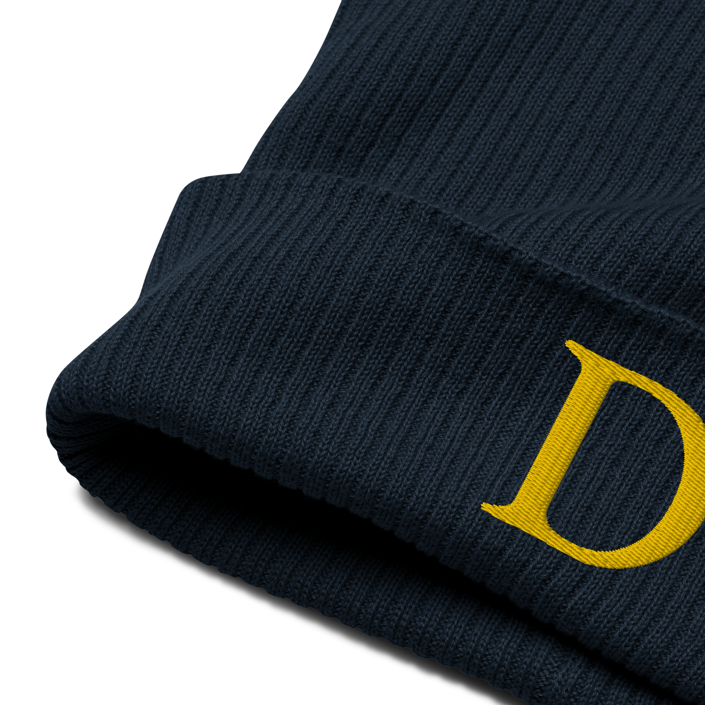 Detroit 'Old French D' Organic Beanie (Gold)