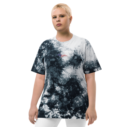 Michigan Upper Peninsula Tie-Dye T-Shirt (w/ UP USA Flag) | Unisex Oversized