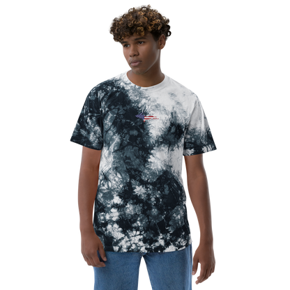 Michigan Upper Peninsula Tie-Dye T-Shirt (w/ UP USA Flag) | Unisex Oversized