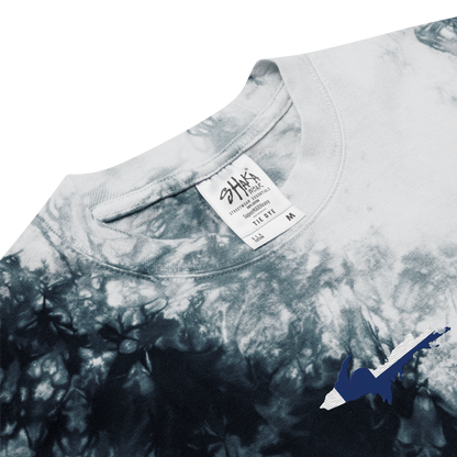 Michigan Upper Peninsula Tie-Dye T-Shirt (w/ UP Finland Flag) | Unisex Oversized