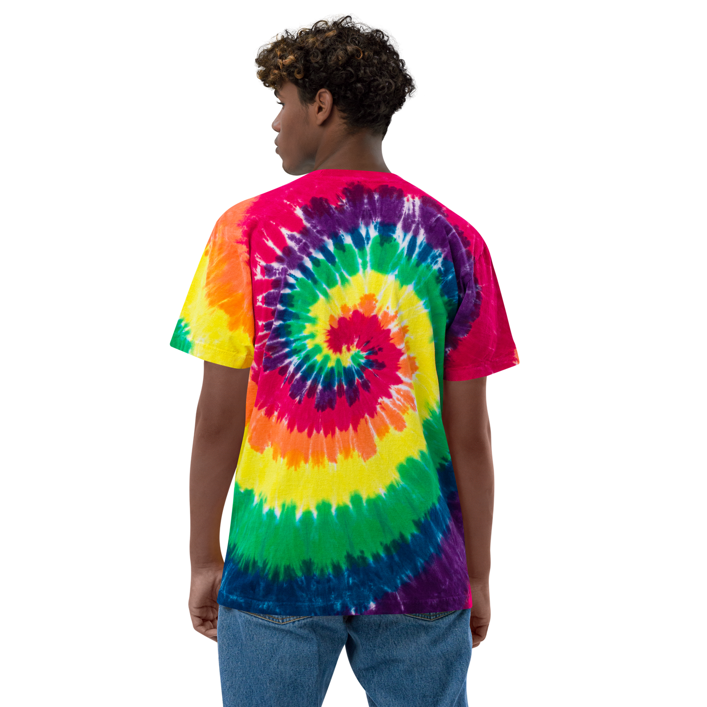 Michigan Upper Peninsula Tie-Dye T-Shirt (w/ UP USA Flag) | Unisex Oversized