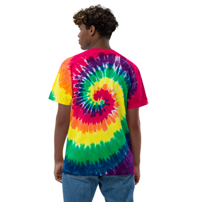 Michigan Upper Peninsula Tie-Dye T-Shirt (w/ UP USA Flag) | Unisex Oversized